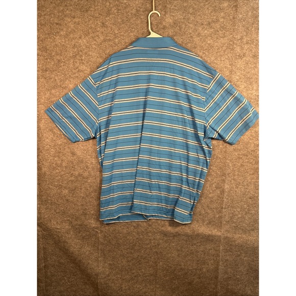 New Grand Slam Polo Golf Shirt Performance Men's 4XB Big & Tall Blue Striped - Picture 8 of 8